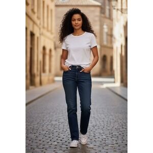 NEW ROCK & REPUBLIC STELLA ADORE CRYSTAL BLUE DENIM JEANS STL0252 Size 29